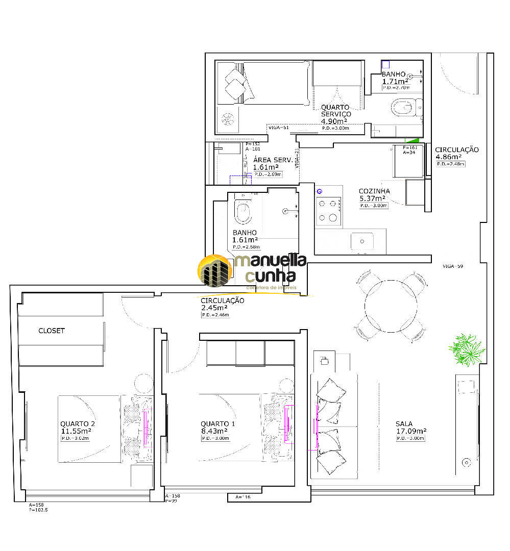 Apartamento, 2 quartos, 70 m² - Foto 21