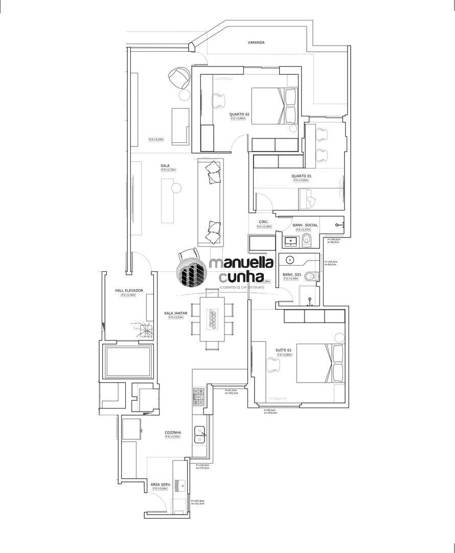 Apartamento, 3 quartos, 135 m² - Foto 9